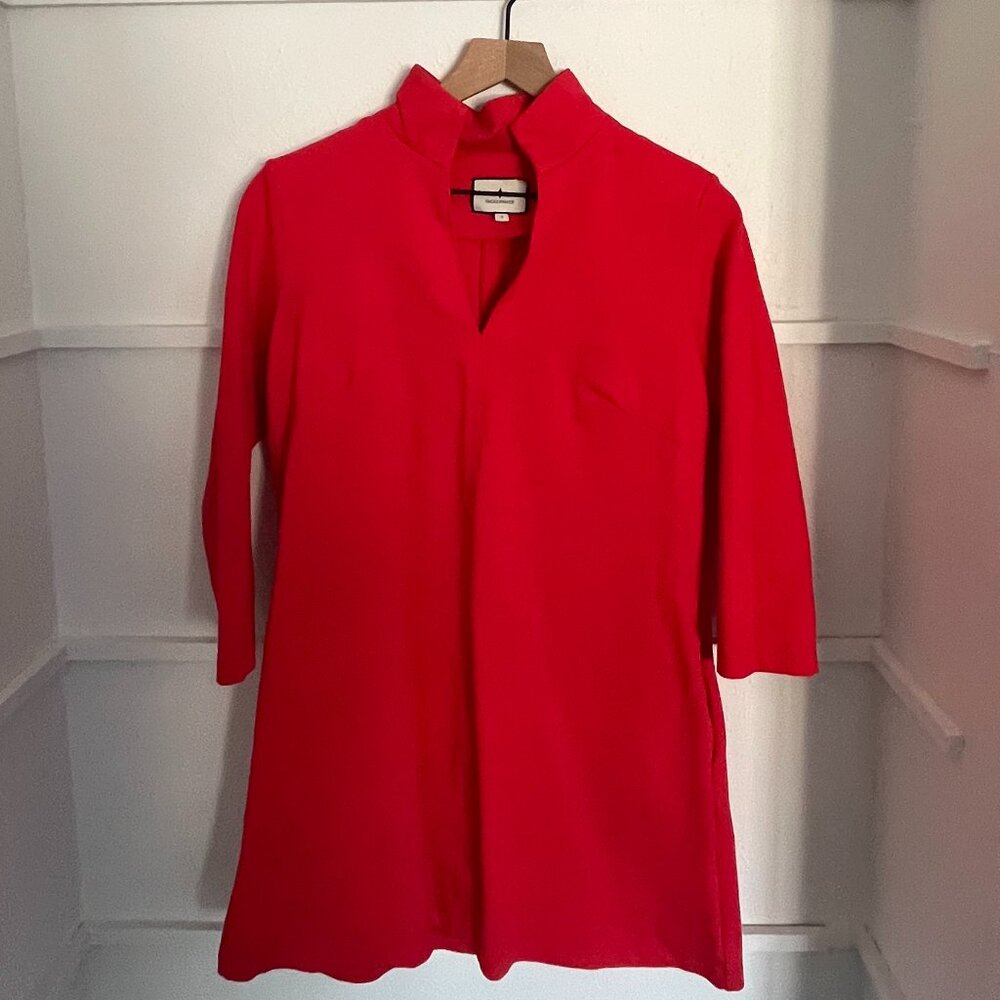 Tuckernuck Red Ponte Clifton Dress